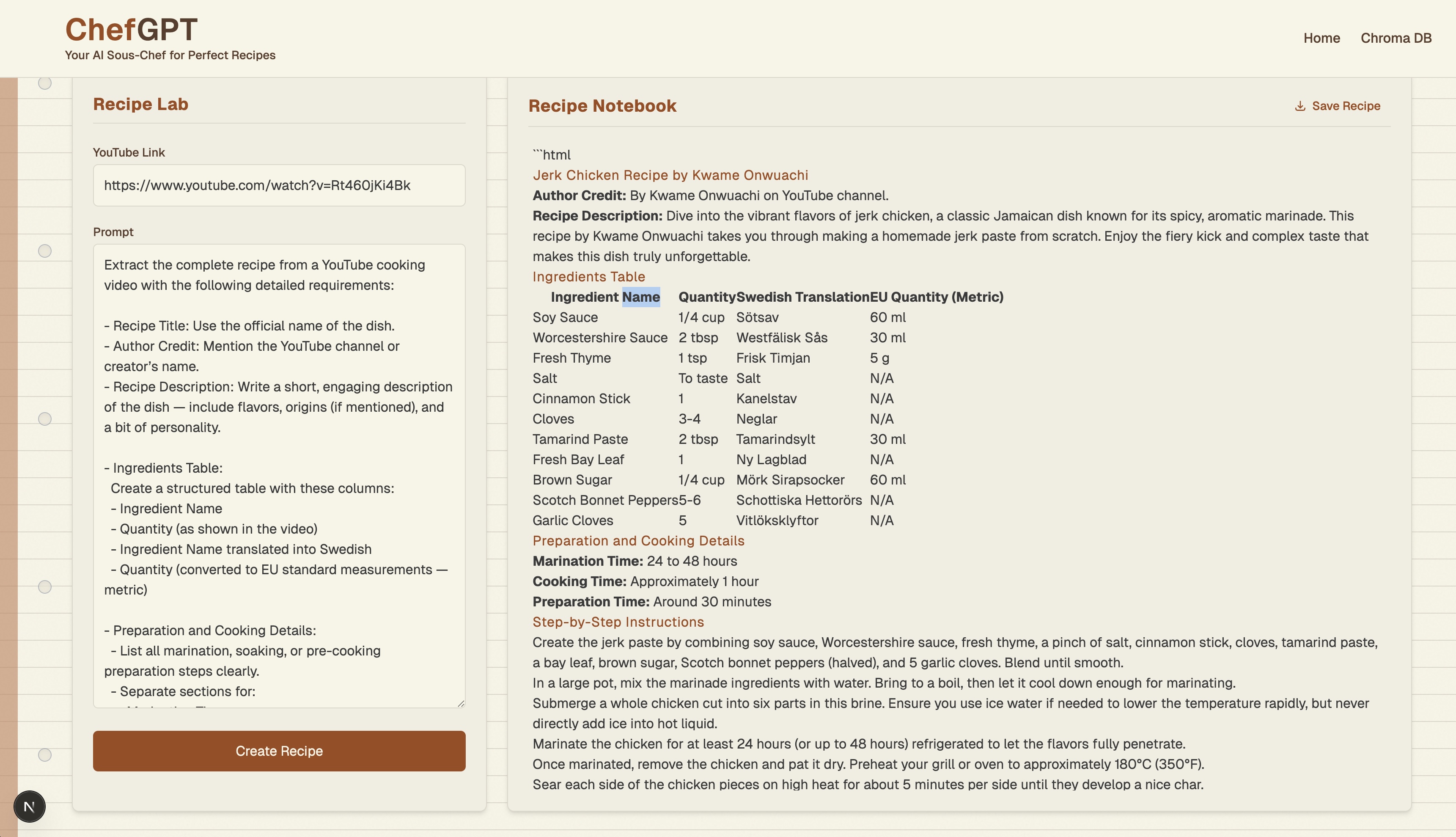 Recipe
