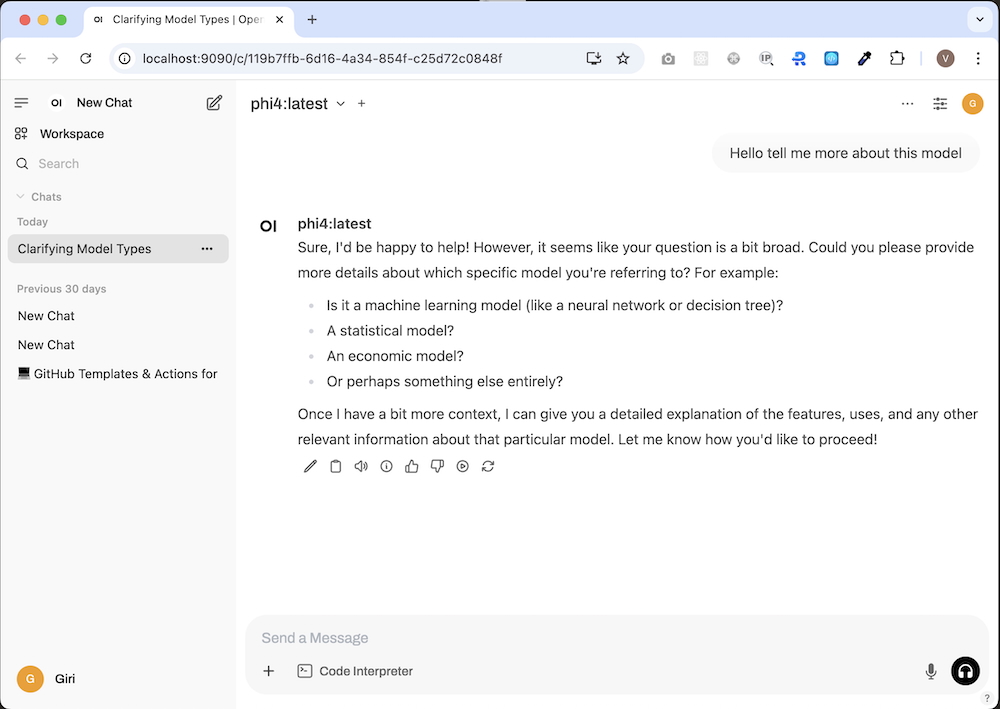 "Open-ui interface"